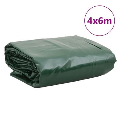 vidaXL Celta zelená 4x6 m 650 g/m²