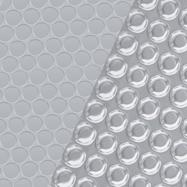 vidaXL Obdĺžniková bazénová plachta 600x400 cm PE strieborná