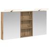vidaXL Set kabinetov do k&uacute;peľne s poličkou 3 pcs 140 x 14,5 x 70 cm