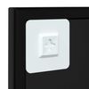 vidaXL N&aacute;stenn&eacute; zrkadlo, čierne 60x60 cm, kov