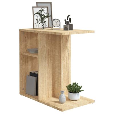 vidaXL Príručný stolík, dub sonoma 50x30x50 cm, kompozitné drevo