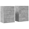 vidaXL Komody 2 ks bet&oacute;novo siv&eacute; 60x39x80 cm kompozitn&eacute; drevo