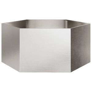 vidaXL Z&aacute;hradn&yacute; kvetin&aacute;č, &scaron;esťhran 104x90x45 cm, nehrdzavej&uacute;ca oceľ