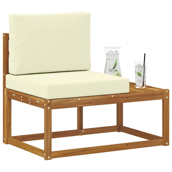 vidaXL Vonkaj&scaron;ia koncov&aacute; pohovka s vank&uacute;&scaron;om Pr&iacute;rodn&aacute; 91 x 63 x 73 cm