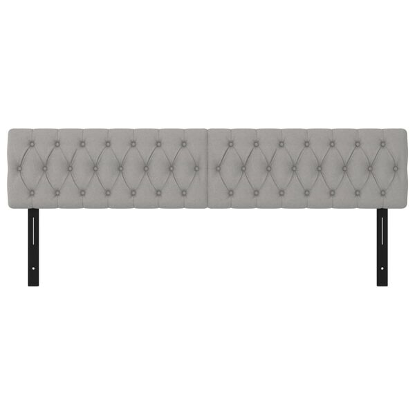 vidaXL Čel&aacute; postele 2 ks bledosiv&eacute; 90x7x78/88 cm l&aacute;tka