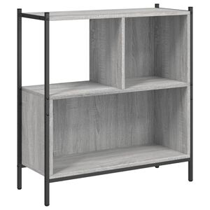 vidaXL Knižnica siv&aacute; sonoma 72x28x77,5 cm kompozitn&eacute; drevo