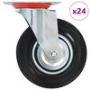 vidaXL Otočn&eacute; kolieska 24 ks, 125 mm