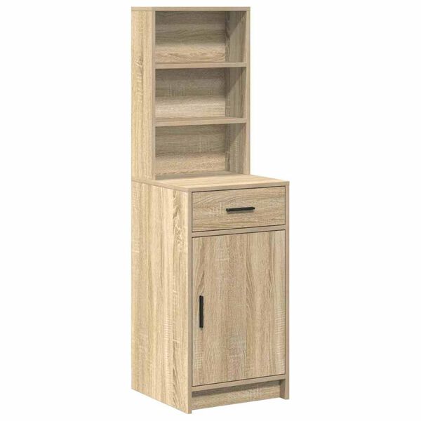 vidaXL Highboard Sonoma dub 40 x 40,5 x 135 cm Kompozitn&eacute; drevo
