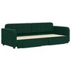 vidaXL Rozkladacia denn&aacute; posteľ s matracmi tmavozelen&aacute; 80x200 cm zamat