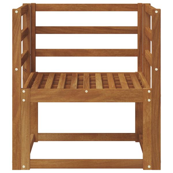 vidaXL Vonkaj&scaron;ia pohovka Pevn&eacute; ak&aacute;ciov&eacute; drevo Pr&iacute;rodn&aacute;