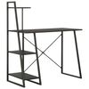 vidaXL P&iacute;sac&iacute; st&ocirc;l s policami, čierny 102x50x117 cm