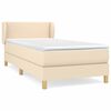 vidaXL Posteľn&yacute; r&aacute;m boxsping s matracom kr&eacute;mov&yacute; 80x200 cm l&aacute;tka
