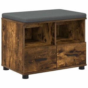 vidaXL Predsieňov&aacute; lavica s vank&uacute;&scaron;om &Uacute;den&yacute; Dub 60 x 38 x 46 cm