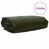 vidaXL Tarpaulin 650g / m&sup2; Olivov&aacute; zelen&aacute; 3,5 x 5 m