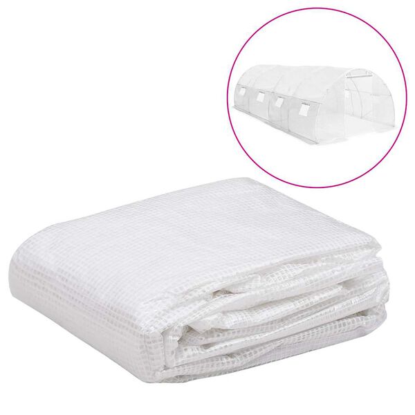 vidaXL N&aacute;hradn&aacute; plachta na sklen&iacute;k (18 m&sup2;) 3x6x2 m, priehľadn&aacute;