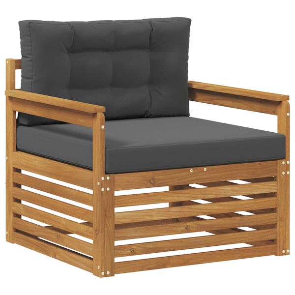 vidaXL Z&aacute;hradn&aacute; s&uacute;prava gaučov Mas&iacute;vne ak&aacute;ciov&eacute; drevo a polyester