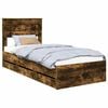 vidaXL R&aacute;m postele Dymov&aacute; dub 75 x 190 cm Inžinierske drevo