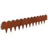 vidaXL Obrubn&iacute;k tr&aacute;vnika 10 pcs 103 x 20 cm Oceľ Hrdzav&yacute;