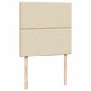 vidaXL Boxspring posteľ s matracom krémová 100x200 cm látka
