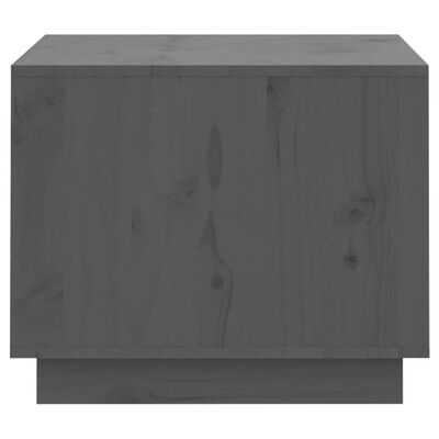 vidaXL Konferenčný stolík sivý 120x50x40,5 cm borovicový masív