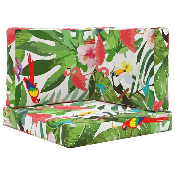 vidaXL Vank&uacute;&scaron; na vonkaj&scaron;iu pohovku 3 pcs farebn&eacute; Polyester