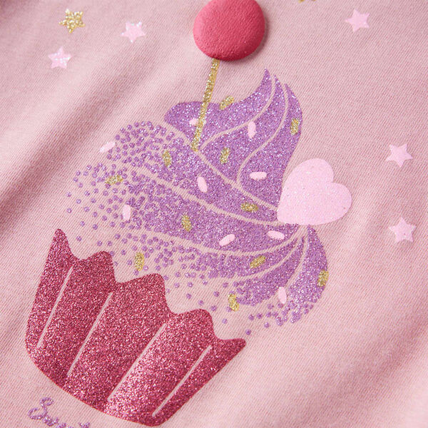 Detské tričko s dlhými rukávmi svetlo ružové 92