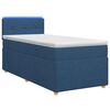 vidaXL Posteľ boxspring s matracom Modr&aacute; 90 x 200 cm L&aacute;tka
