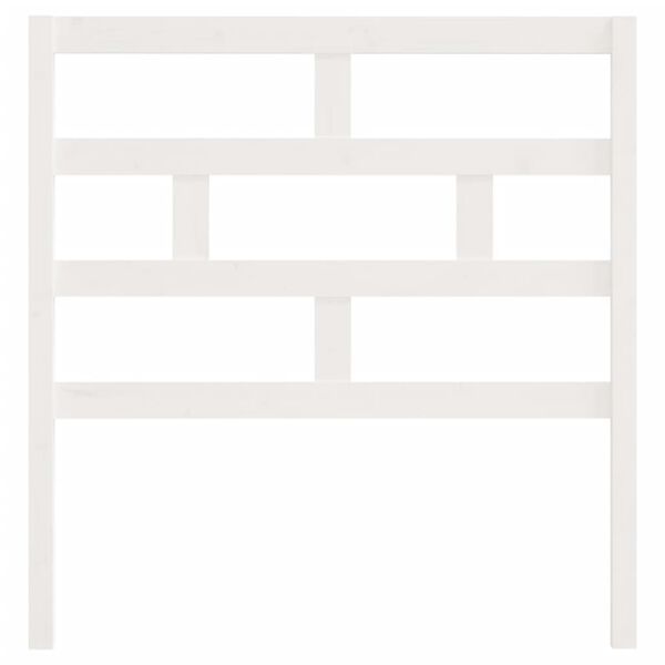 vidaXL Čelo postele biele 81x4x100 cm masívna borovica