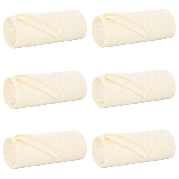 vidaXL Prikr&yacute;vky na hodenie 6 pcs Kr&eacute;mov&aacute; 200 x 150 cm Fl&iacute;s