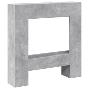 vidaXL Obloženie krbu bet&oacute;novosiv&eacute; 81x18x82 cm kompozitn&eacute; drevo