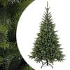 vidaXL Umel&yacute; Skl&aacute;pac&iacute; Vianočn&yacute; Stromček 150 cm PVC a kov Zelen&aacute;