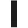 vidaXL Highboard Black Oak 29,5x34x119,5 cm Engineered Wood