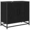 vidaXL Sada k&uacute;peľňov&eacute;ho n&aacute;bytku 3 pcs Čierny dub Kompozitn&eacute; drevo