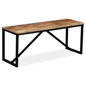 vidaXL Lavička, mangov&yacute; mas&iacute;v 110x35x45 cm