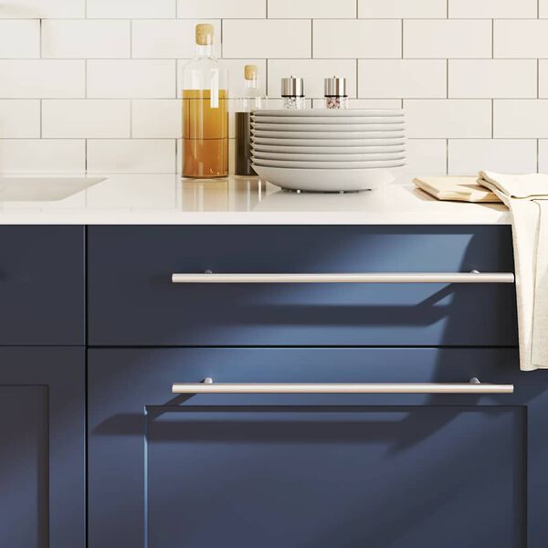 vidaXL Rukov&auml;te na skrinku 5 ks strieborn&eacute; 320 mm nehrdzavej&uacute;ca oceľ