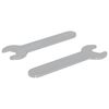 vidaXL Spanner 2 pcs Strieborn&aacute; 10 mm Železo