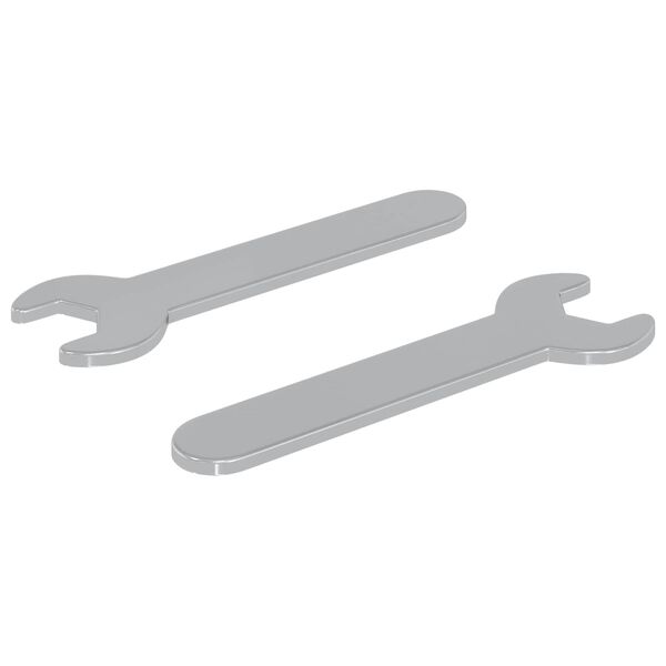 vidaXL Spanner 2 pcs Strieborn&aacute; 10 mm Železo