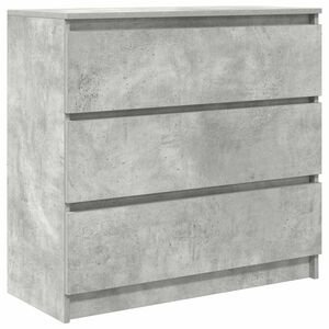 vidaXL Komoda bet&oacute;novo siv&aacute; 80x35x76 cm spracovan&eacute; drevo