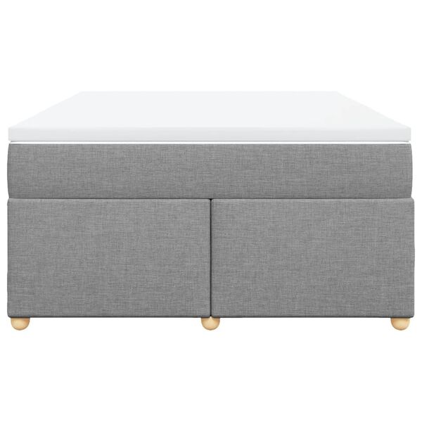 vidaXL Boxspring posteľ s matracom bledosiv&aacute; 140x200 cm l&aacute;tka