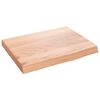 vidaXL K&uacute;peľňov&aacute; doska bledohned&aacute; 40x30x(2-4) cm o&scaron;etren&yacute; mas&iacute;v