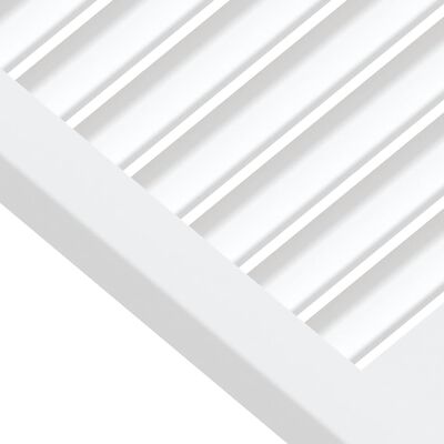 vidaXL Lamelové dvierka na skrinku, biele 39,5x49,4 cm, borovica