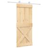 vidaXL Posuvn&eacute; dvere Pr&iacute;rodn&aacute; a biela 85 x 210 cm