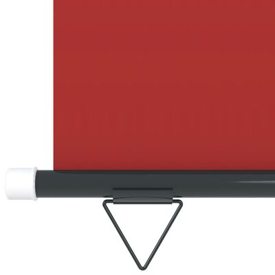 vidaXL Bočná markíza na balkón 170x250 cm červená