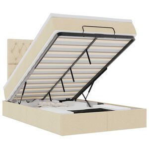 vidaXL Osmansk&aacute; posteľ s kr&eacute;mov&yacute;m matracom 120x190 cm L&aacute;tka