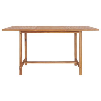 vidaXL Záhradný stôl 150x150x76 cm, tíkový masív