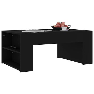 vidaXL Konferenčný stolík, čierny 100x60x42 cm, drevotrieska