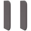 vidaXL U&scaron;n&yacute; čeln&iacute;k 2 pcs Siv&aacute; 40 x 16 x 5 cm Prež&iacute;van&yacute; a umel&aacute; koža