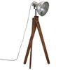 vidaXL Podlahov&aacute; lampa 25 W starožitn&aacute; strieborn&aacute; 45x45x120 cm E27