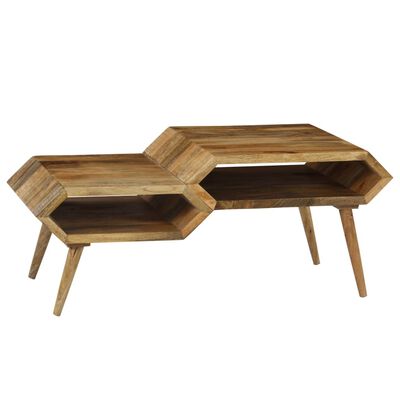 vidaXL Konferenčný stolík masívne mangovníkové drevo 104x50x45 cm