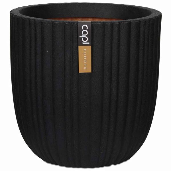 Capi Kvetináč v tvare vajca Urban Tube 43x41 cm čierny KBLT933